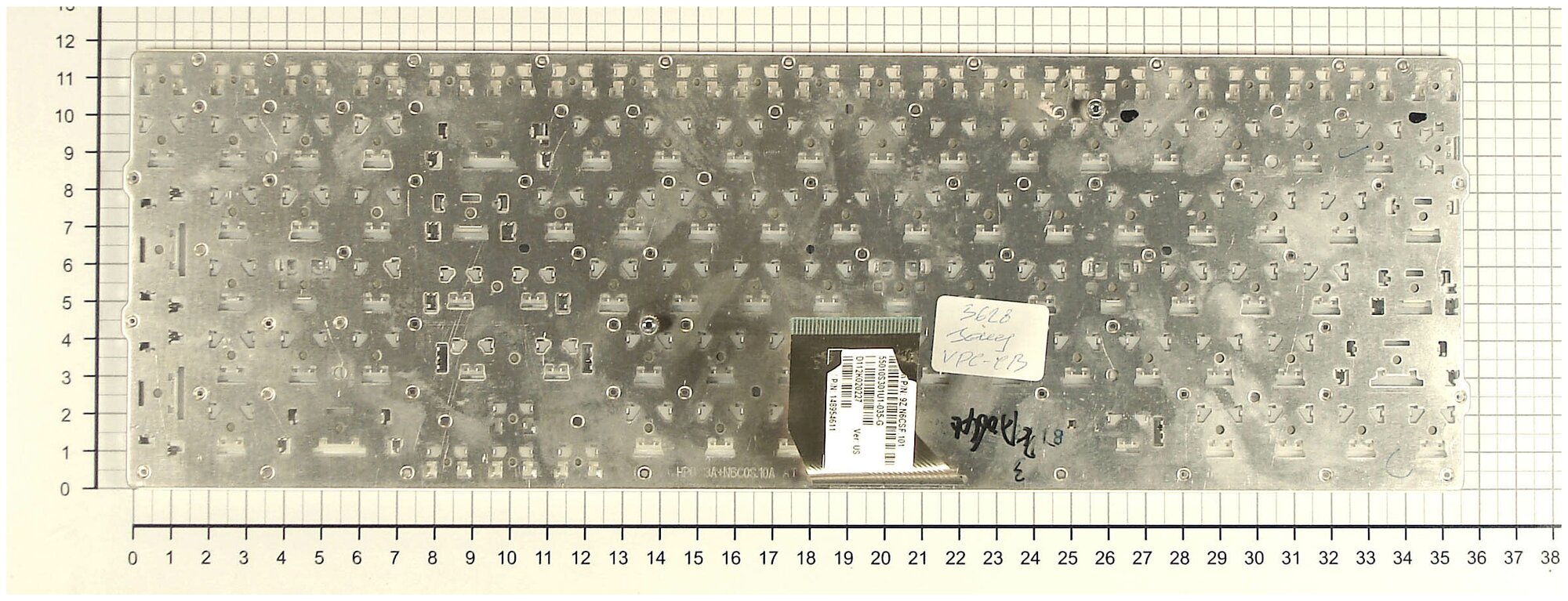 Клавиатура для ноутбука Sony Vaio NSK-SE1SF белая без рамки