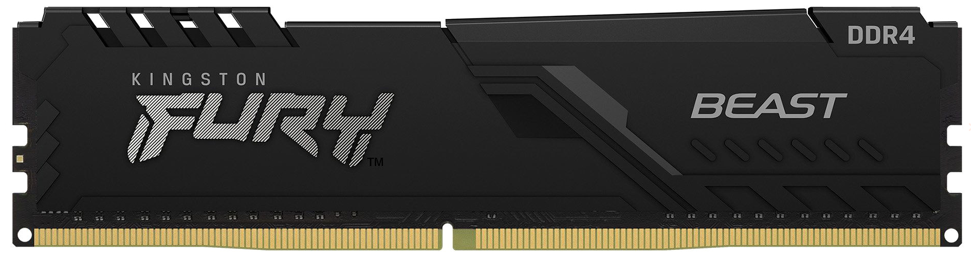 Модуль памяти KINGSTON Fury Beast Black DDR4 - 16ГБ 3600, DIMM, Ret - фото №1