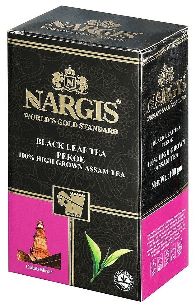 Чай черный байховый листовой Наргис Ассам Пеко 100г высокогорный - фотография № 6