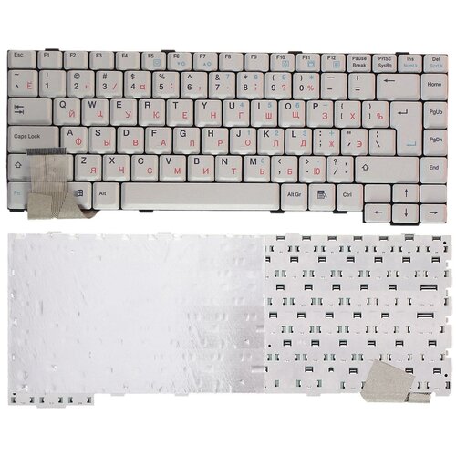 Клавиатура для ноутбука Packard Bell 7521 6020 6021 серая 2461₽