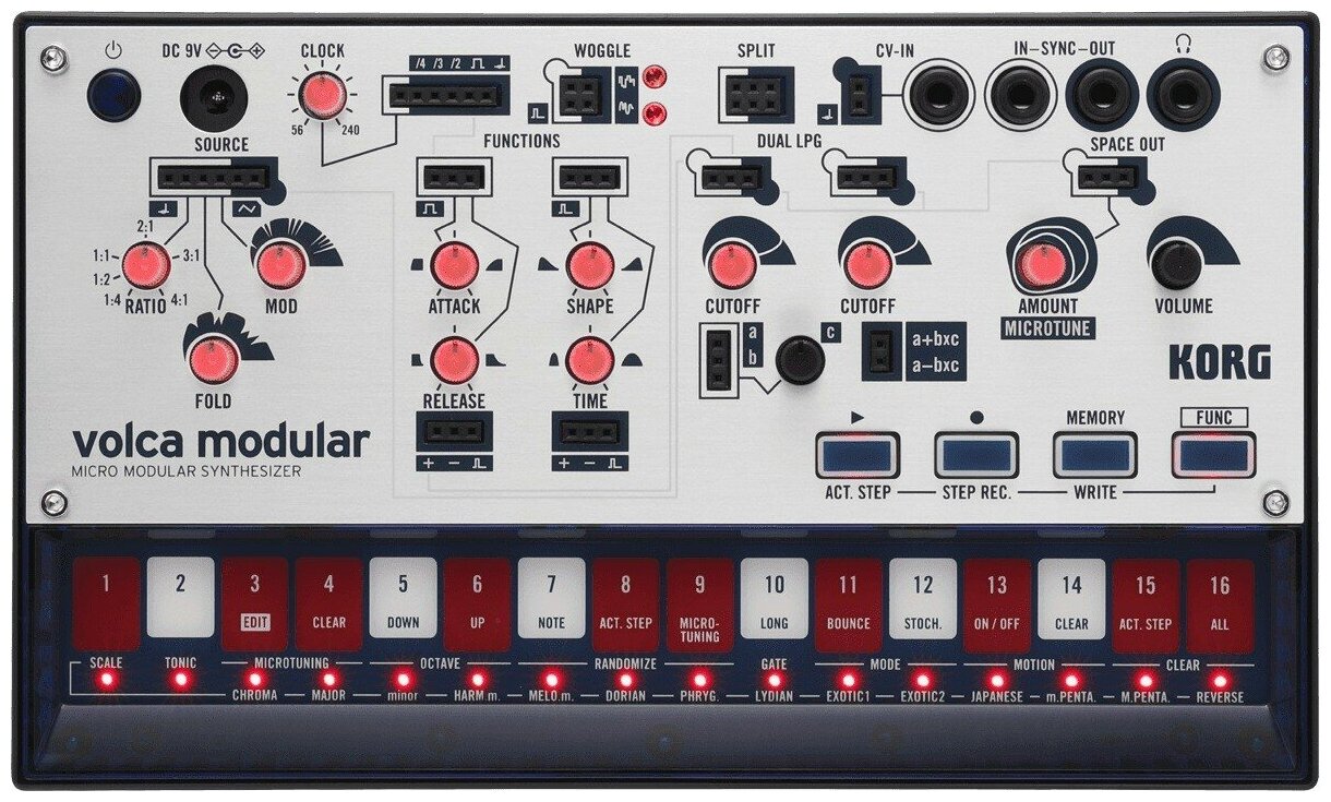 Korg Volca Modular компактный аналоговый полумодульный синтезатор