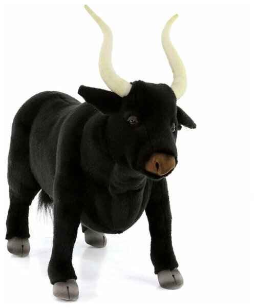 Реалистичная мягкая игрушка Hansa Creation, 4628 Черный бык, 50 см