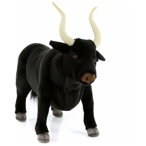 Реалистичная мягкая игрушка Hansa Creation, 4628 Черный бык, 50 см реалистичная мягкая игрушка hansa creation ослик стоящий 80 см