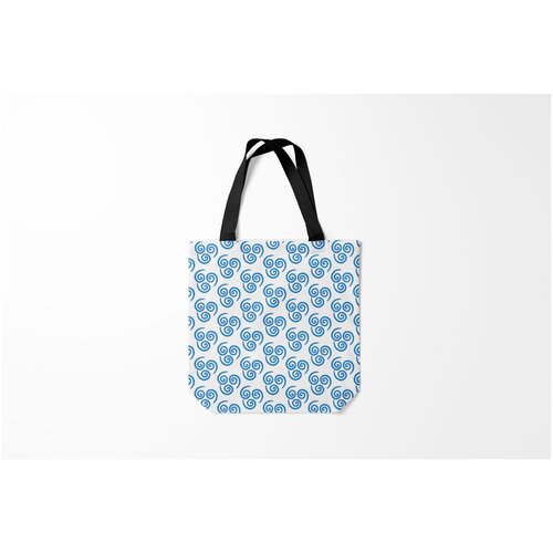 фото Сумка-шоппер / 40х40 см / аниме / паттерн из герба племени воздуха. аватар легенда об аанге burnettie