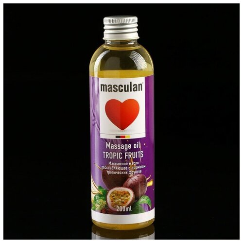 Масло массажное Masculan расслабляющее с ароматом тропических фруктов 200 мл