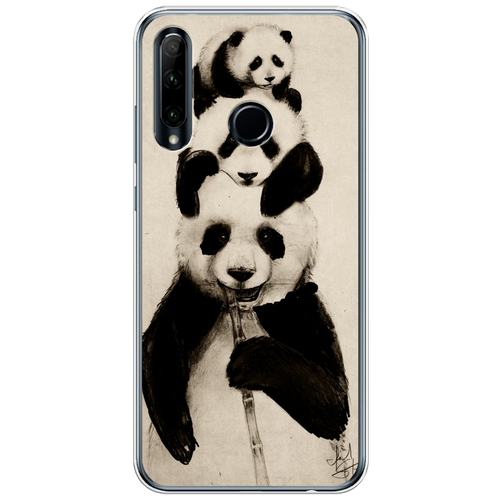 Силиконовый чехол на Honor 10i / Хонор 10i Семейство панды силиконовый чехол панды на honor 10i