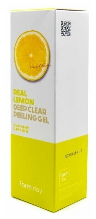 Отшелушивающий гель с экстрактом лимона FarmStay Real Lemon Deep Clear Peeling Gel 100 мл - фото №16