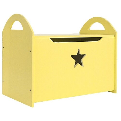 фото Детский сундук (ящик с крышкой) со звездочкой.жёлтый посиделкин