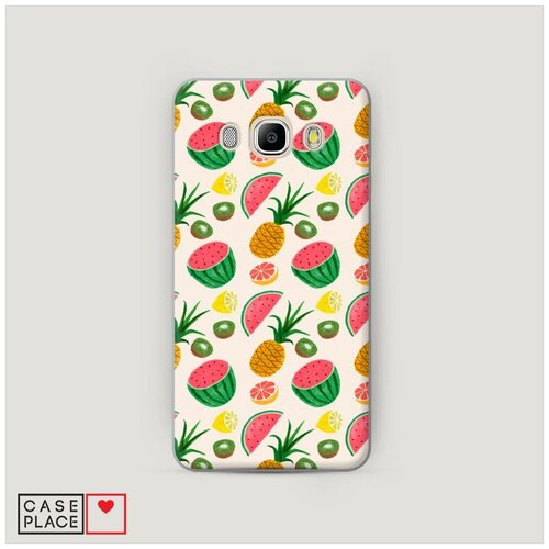 фото Чехол пластиковый samsung galaxy j5 2016 тропические узоры 2 case place