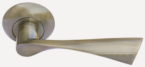 Изображение товара Ручка дверная Morelli MH-01 AB античная бронза, ручки для межкомнатных дверей комплект 1 шт, фурнитура