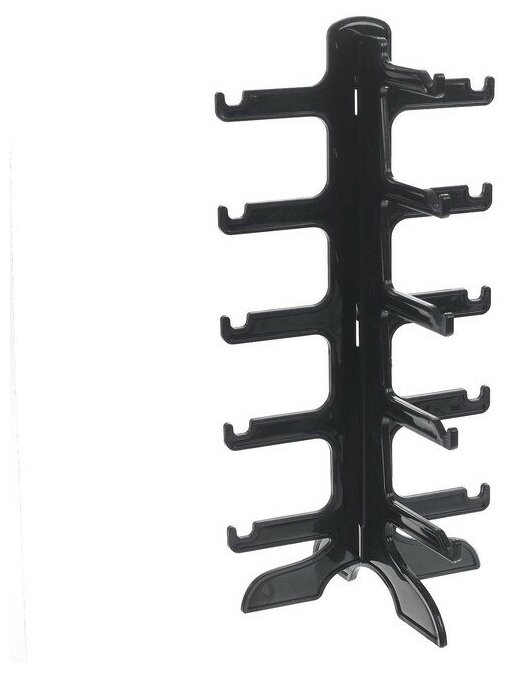 фото Подставка под очки пять ярусов, 16*14.5*31, цвет чёрный 3545536