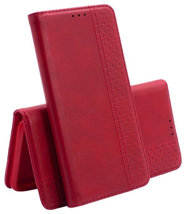 Чехол-книжка President Wallet из экокожи для Huawei Honor 9X Lite красный