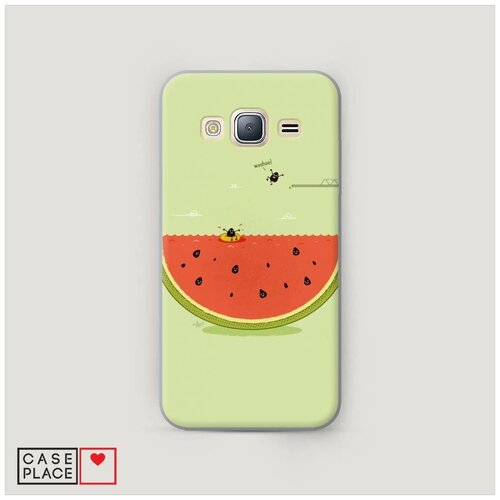 фото Чехол пластиковый samsung galaxy j3 2016 арбузные косточки case place