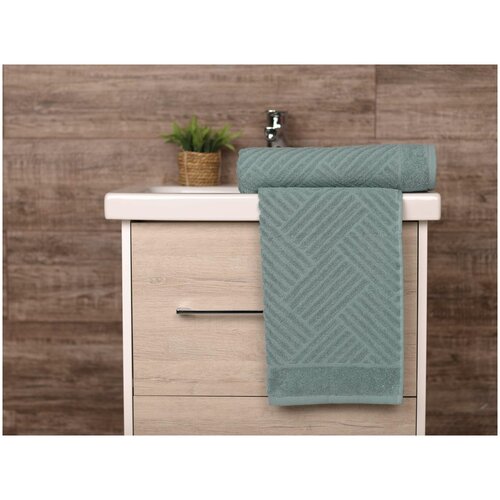 Полотенце махровое Ambiella Alberto, 70х140, зеленый, 100% хлопок