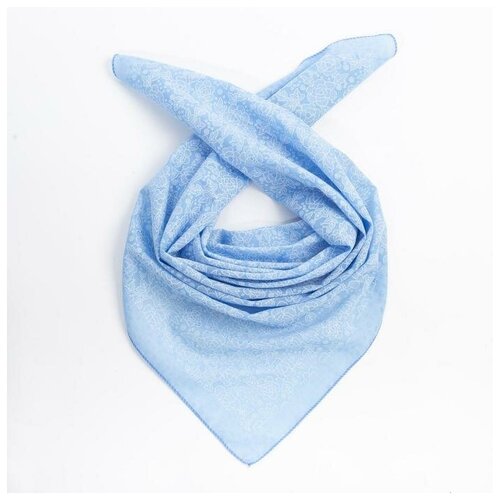 фото Rossini платок женский, цвет голубой, размер 70х70