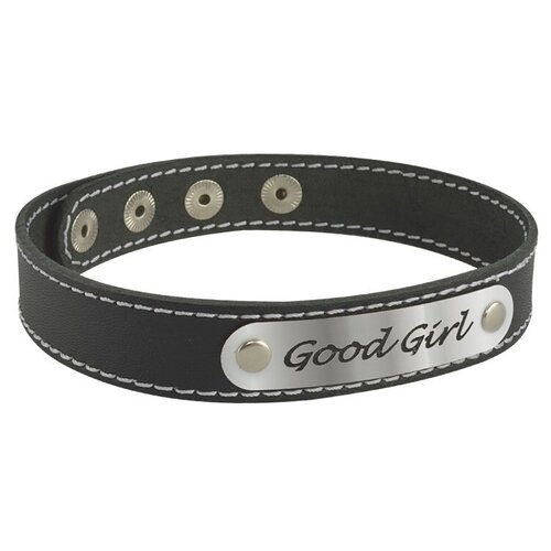 фото Чокер с белой строчкой good girl 3353 gg sitabella