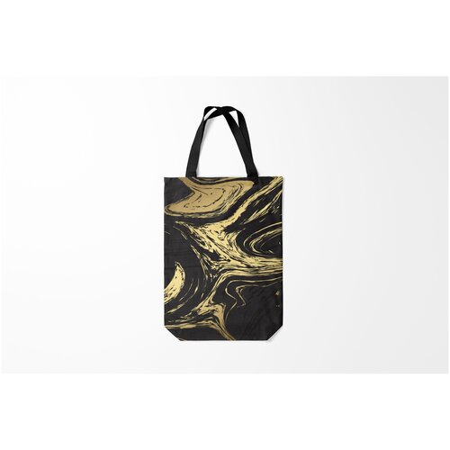 фото Сумка-шоппер / популярные иллюстрации / оптические иллюзии золотые реки/ 31х42 см burnettie