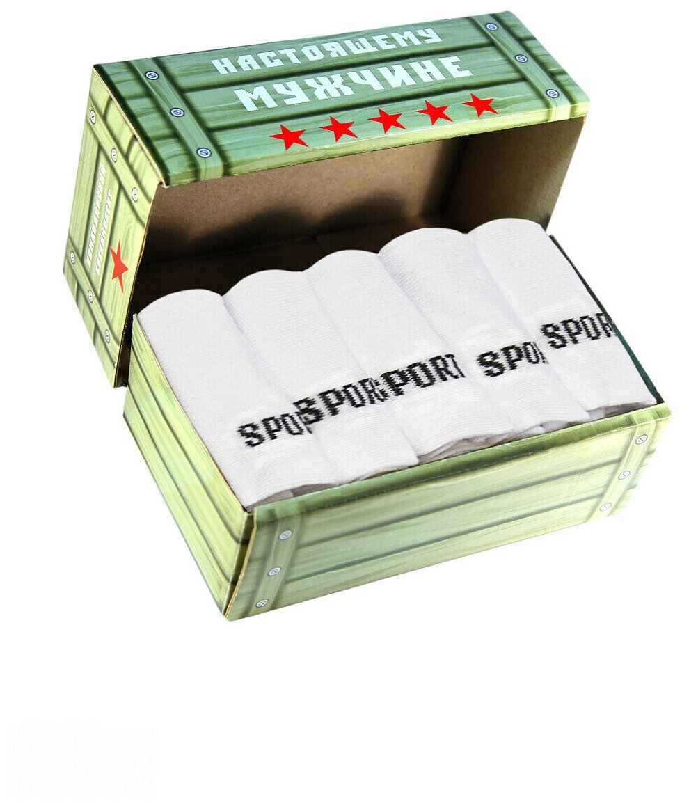 Носки STATUS  комплект  5 пар  размер 29  белый