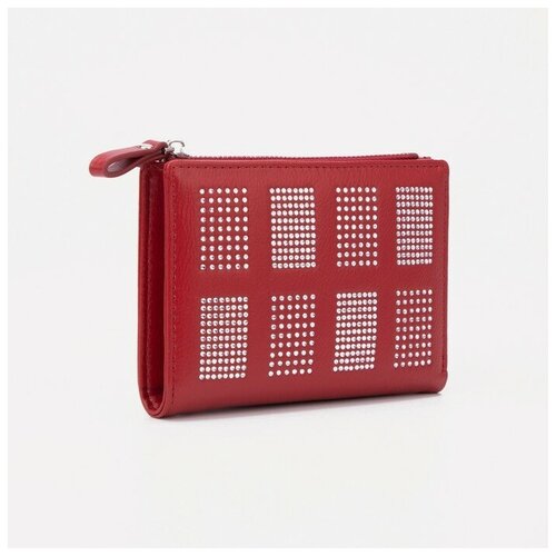 фото Кошелек на кнопке, цвет красный noname
