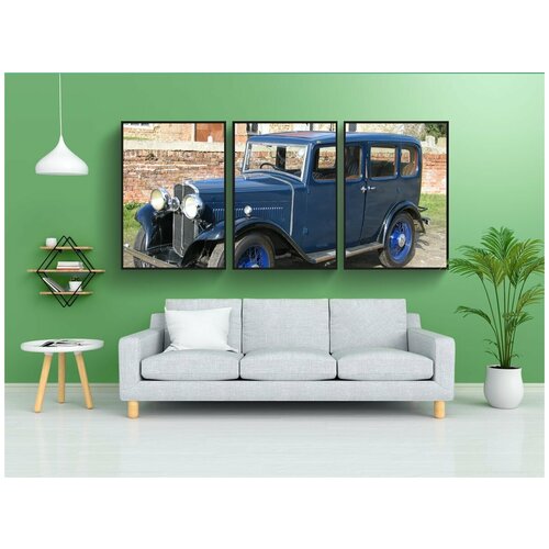 фото Набор модулных постеров для интерьера "триумф, супер 9, машина" 60x90 см. в тубусе, без рамки lotsprints