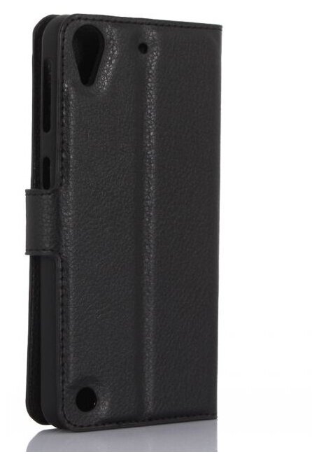 Чехол-книжка MyPads для HTC Desire 530 / Desire 630 Dual SIm ( LTE 4G / 530U / EEA) 5.0 с мульти-подставкой застёжкой и визитницей черный