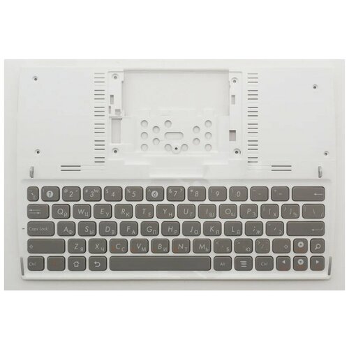Клавиатура для ноутбука Asus 0KNA-Z71RU01 серая с белым топкейсом