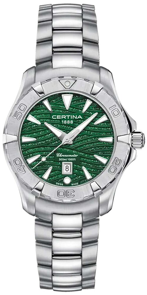 Наручные часы Certina Aqua, зеленый