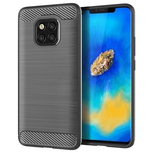 фото Чехол carbon для huawei mate 20 pro/20 rs porche design серия карбон | серый