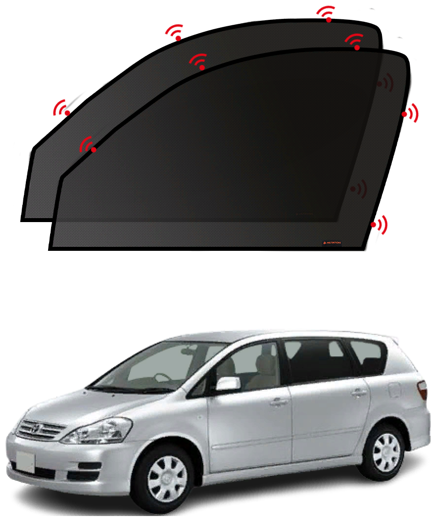 Каркасные магнитные автошторки Легатон для Toyota Ipsum 2 2001-2009 (Тойота Импус) 10-15%