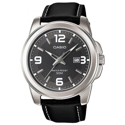 фото Наручные часы casio японские наручные часы casio collection mtp-1314l-8a, черный, серый