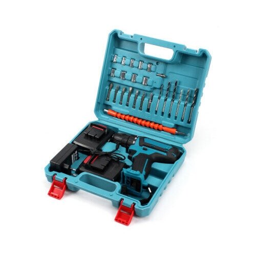 Шуруповерт KINGQUEEN BLUE 144В с набором бит и сверел 406400₽