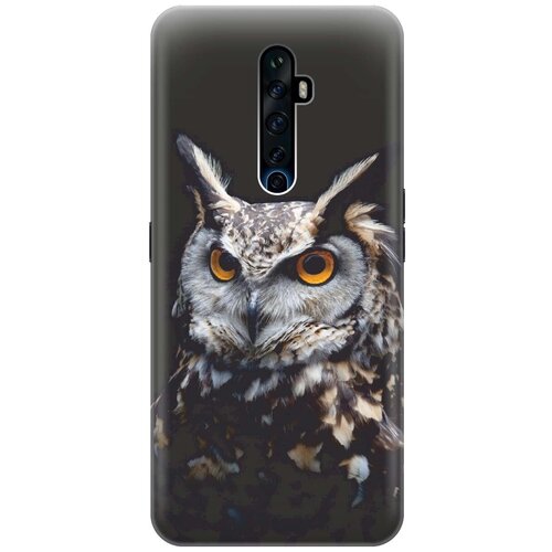 фото Re:pa накладка transparent для oppo reno2 z с принтом "сова на темном фоне"