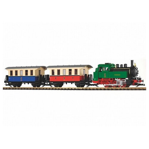 фото Стартовый набор piko "пассажирский поезд с паровозом g-br80 и двумя вагонами