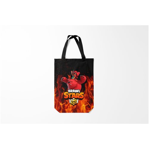фото Сумка-шоппер / 31х42 см / геймерам / brawl stars nita burnettie