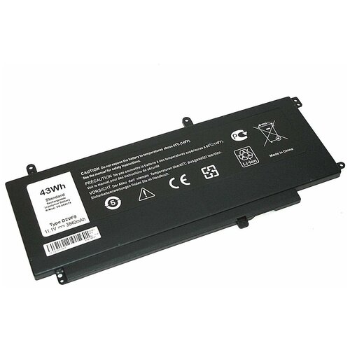 фото Аккумуляторная батарея для ноутбука dell vostro 14 5000 (4p8ph) 11.1v 43wh 3400mah sino power