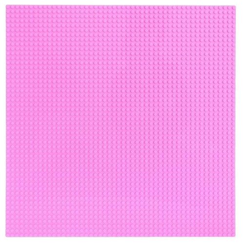 фото Пластина основание для конструктора 40 x 40, цвет розовый сима-ленд