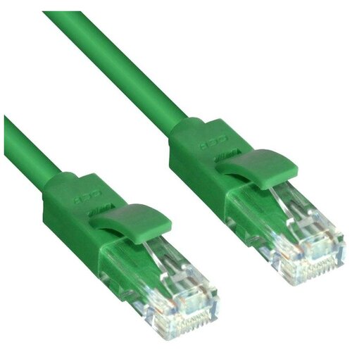 Патч-корд UTP 5E категории 1.0м Greenconnect GCR-LNC05-1.0m литой зеленый патч корд greenconnect gcr 52865