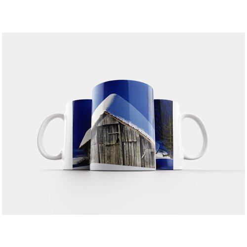 фото Кружка "зима, сарай, снег" 320 мл lotsprints