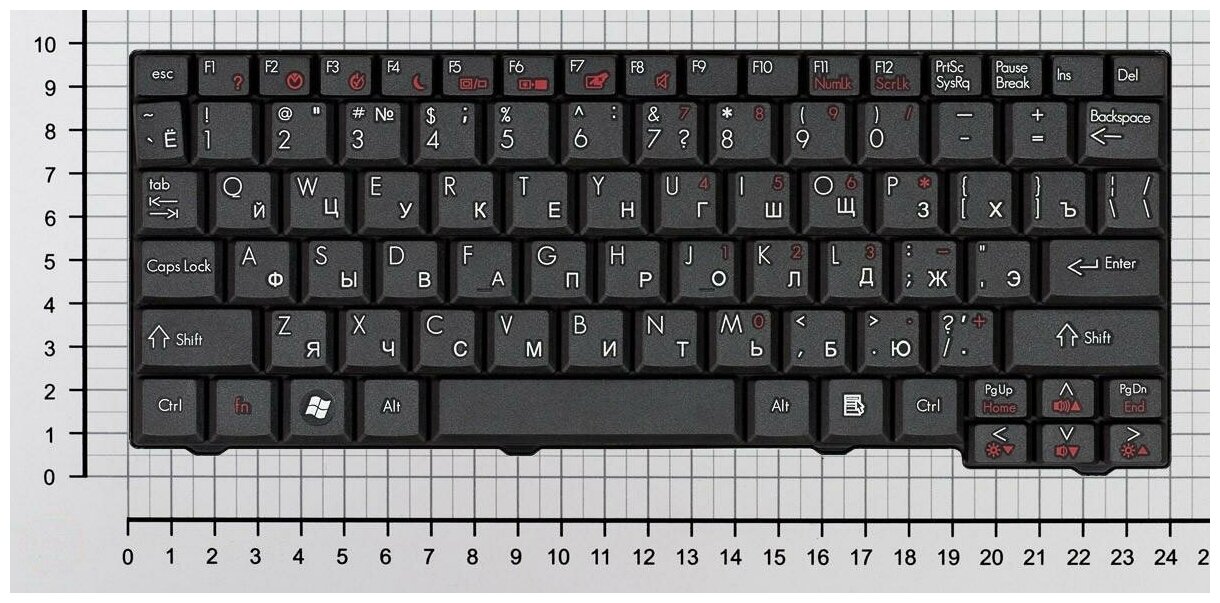 Клавиатура для ноутбука Gateway LT1005U черная