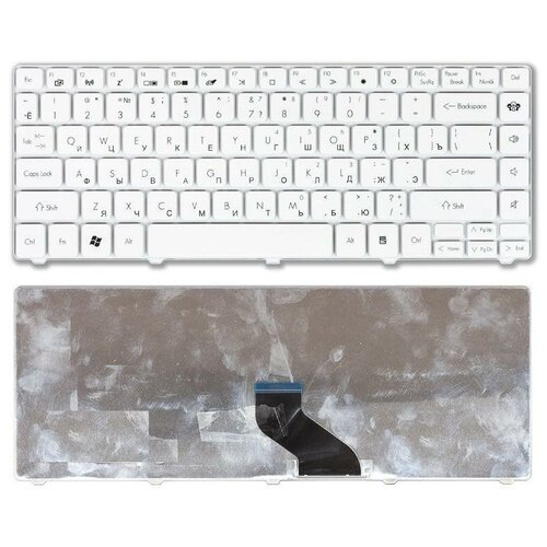 Клавиатура для ноутбука Parkard Bell EasyNote NM85 NM87 белая 2461₽