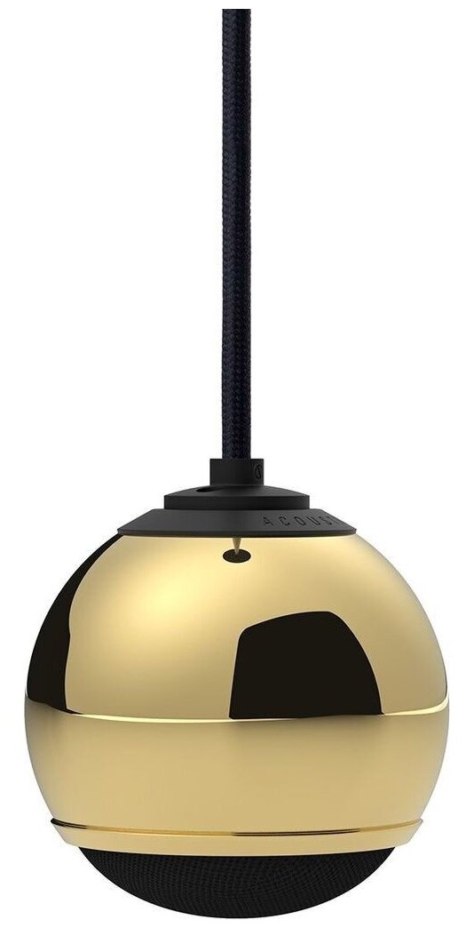 Акустика подвесная трансляционная Gallo Acoustics Micro Single Droplet Luxe Gold+black cable GM1LUGODROP