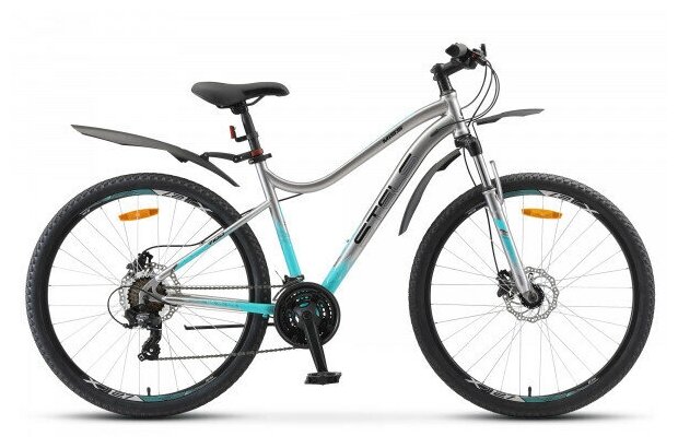 Велосипед женский горный Miss-7100 D 27.5" , размер рамы/цвет; 16" Хром , STELS (Стелс)