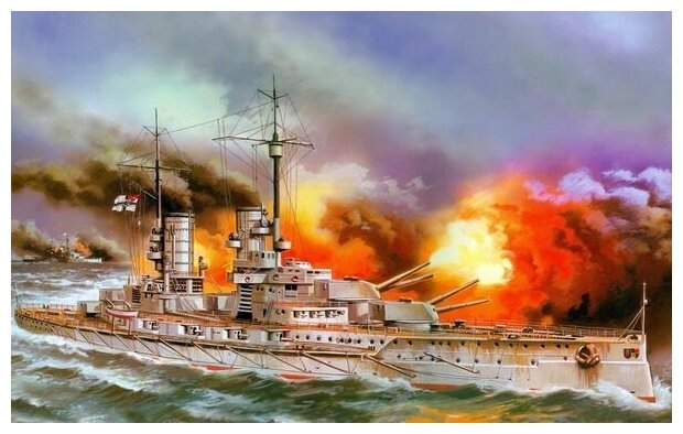 Постер на холсте Военный корабль (Warship) №6 64см. x 40см.