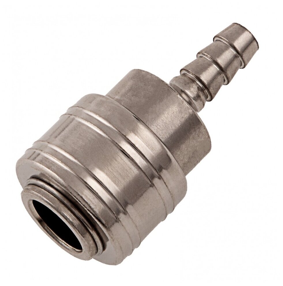 фото Муфта универсальная быстросъемная ("мама"), 3/8, со штуцером "елка" под шланг 6 мм, 2 шт, Stels