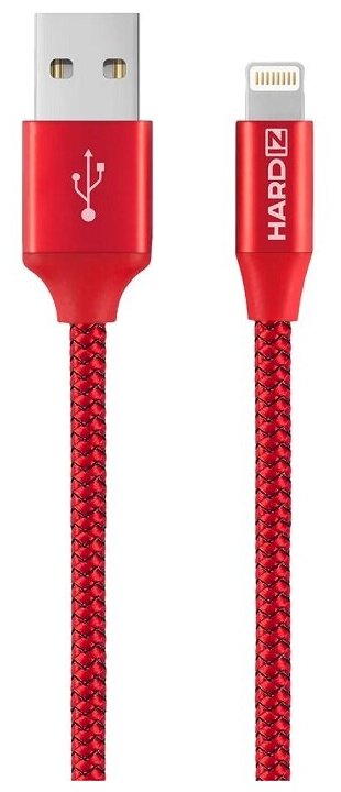 Кабель Hardiz Tetron для Apple lightning red