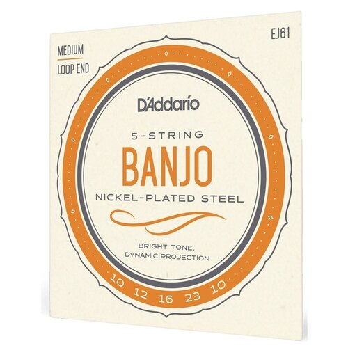 Набор струн D'Addario Banjo EJ61, 1 уп. набор струн d addario nyxl1152 1 уп