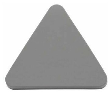 Ручка мебельная кнопка H99, серый треугольник пластик (10шт) - фотография № 2