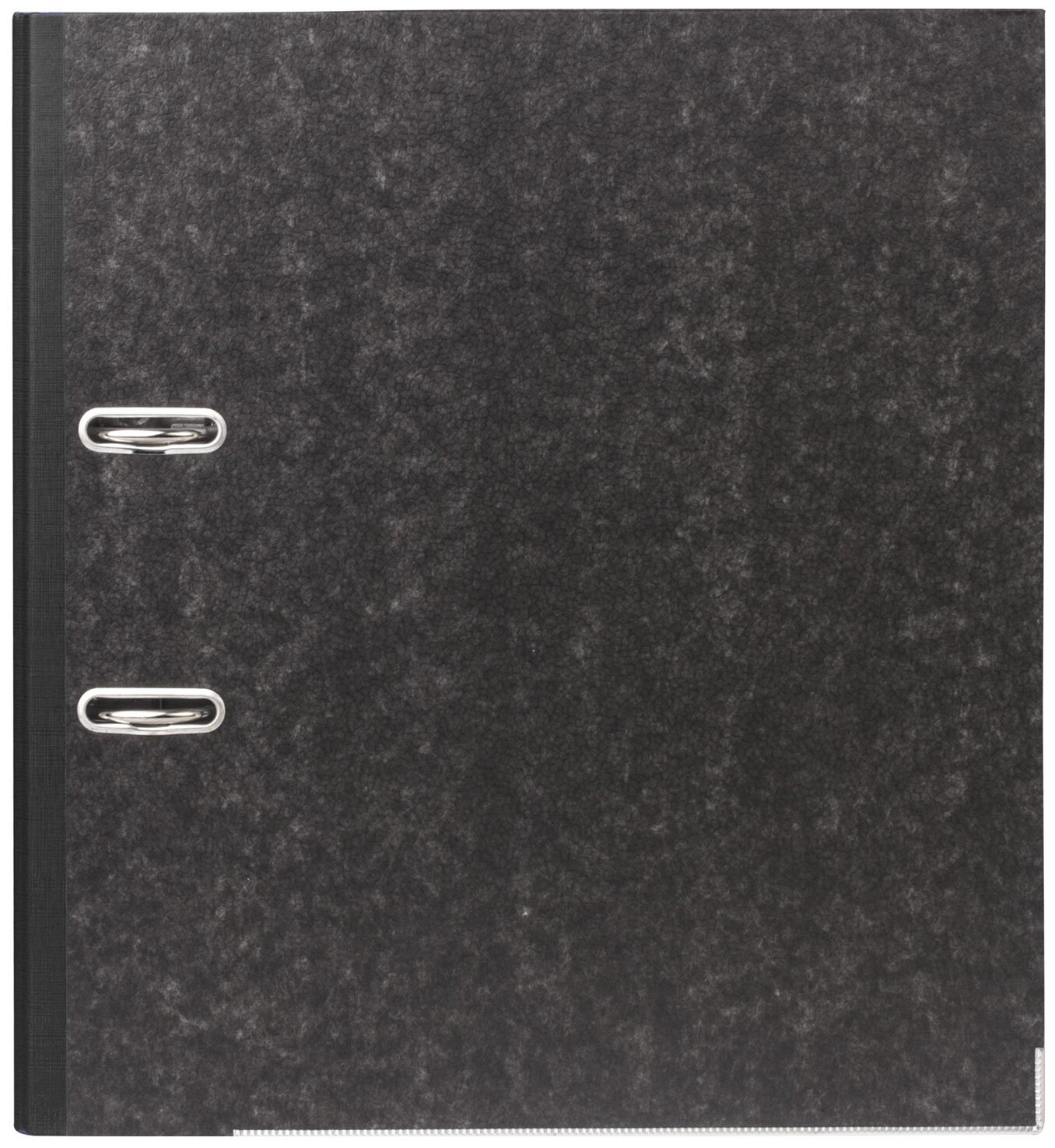 BRAUBERG Папка-регистратор А4+, картон с мраморным покрытием, 70 мм, черный - фото №2