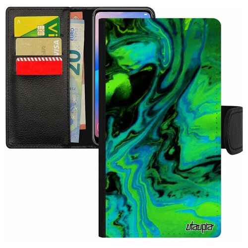 фото Чехол книжка на телефон iphone 8, "волны" абстрактный узор utaupia