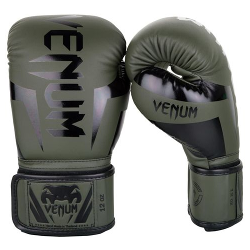 Перчатки боксерские Venum Elite Black/Gold (12 унций)
